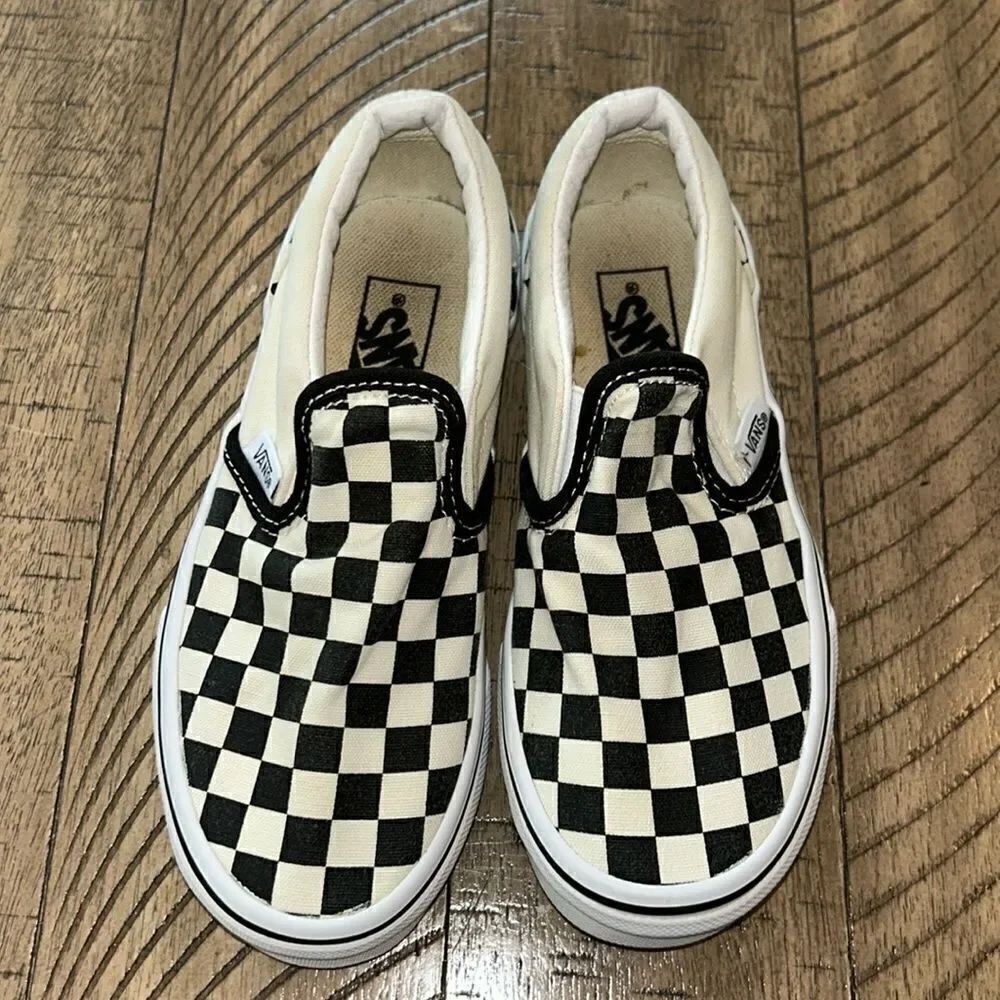 Vans Classic Check ⚽️ Slip-on Cleaned wLysol Laundry🧺Sanitizer Ready 4 🛝⚽️